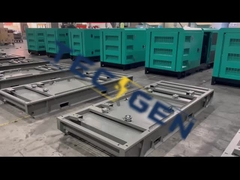 90kva Deutz ηχομόνωση γεννήτρια ντίζελ εξοπλισμένη με ενσωματωμένη δεξαμενή καυσίμου